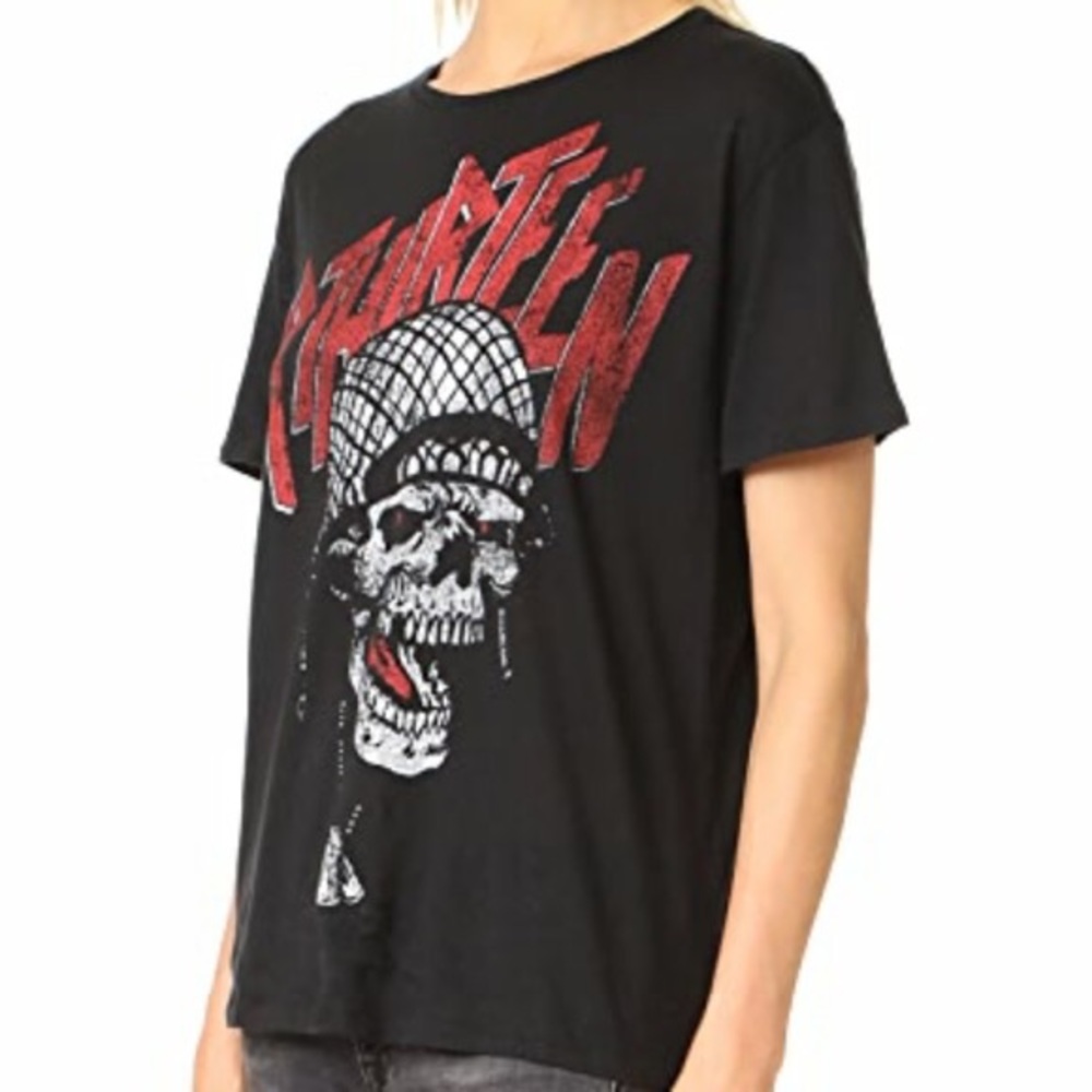 R13 Skull Black Graphic Tee XS